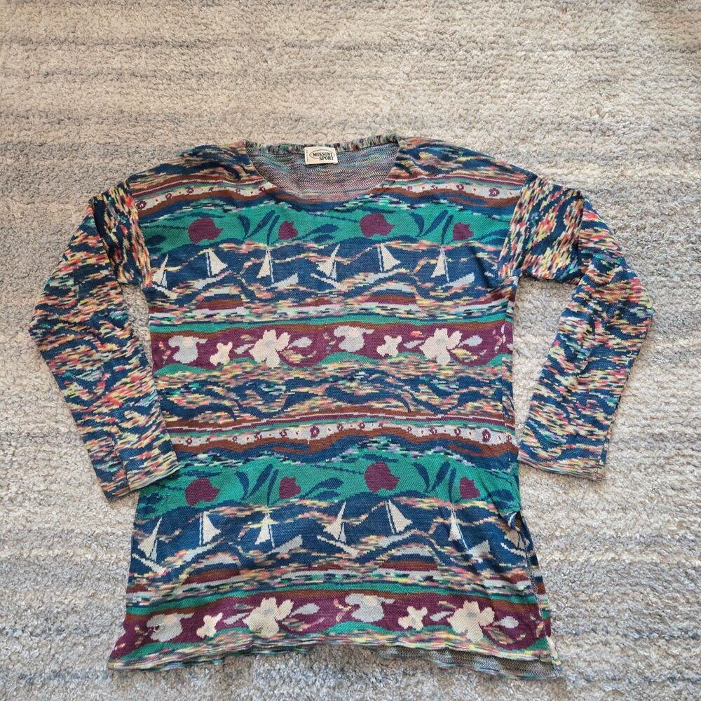 MISSONI -  Multi Colour Women's Sweater Lovely Detail - Medium